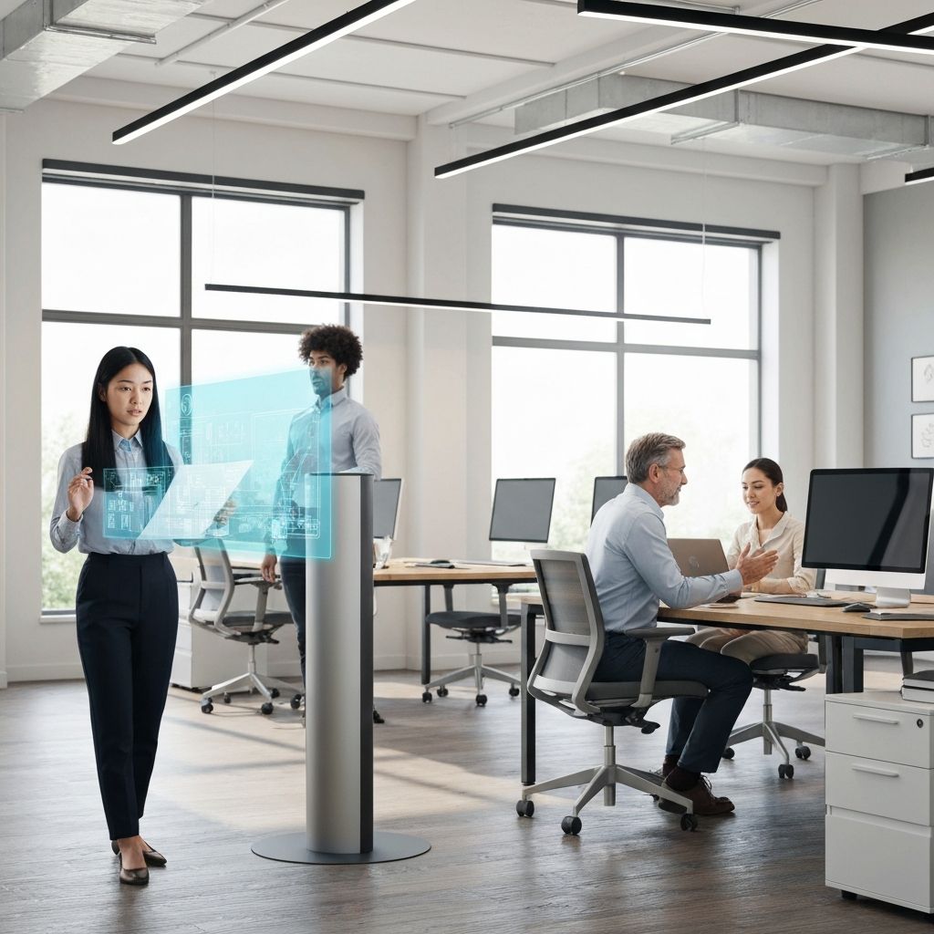 Modern office workspace